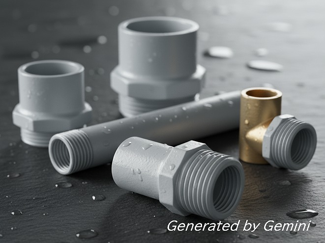 真鍮継手とアルミ相手部材のガルバニック腐食をメタスYCコーティングにより防止