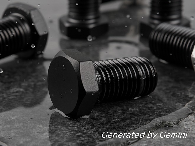 ステンレスボルトではなくハイニッケル＋JKCコートを採用することで、高耐食性と磁性を両立