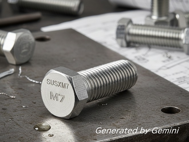 SUSXM7ボルトを、鉄＋ステンコートに置き換えてコストダウン