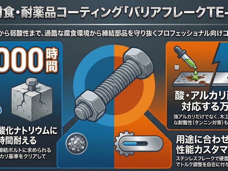 耐酸性・耐アルカリ性防食コーティング｜バリアフレーク